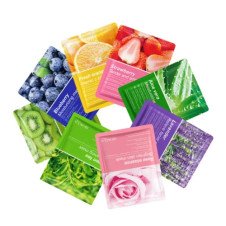 BIOAQUA Pack of 5 Fruit Plant Extract Moisturizing Brighten Facial Sheet MaskS