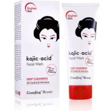 Guanjing Kojic Acid Facial Wash Reduces Wrinkles Repair Damaged Skin Face Wash Deeply Cleansing Anti-acne Cleanserg 100G