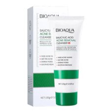 BIOAQUA Salicylic Acid Acne removal cleanser acne marks fading pores shrinking redness soothing oil controlling facial cleanser 100g